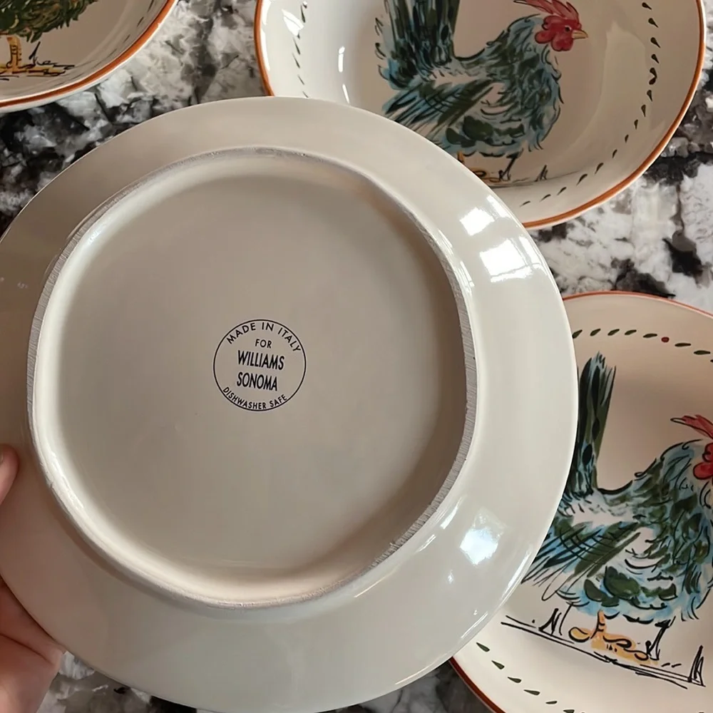 Williams‎ Sonoma Rooster Plate/Bowl Set